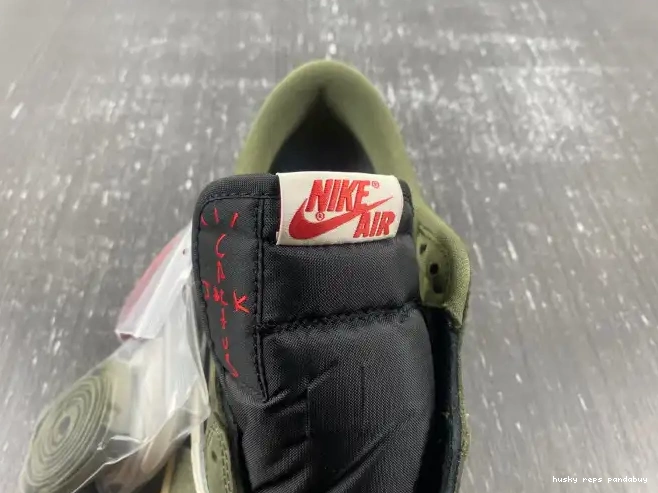 Cheap Husky SP DM7866-002 1 AIR TRAVIS OLIVE' 'BLACK X SCOTT OG JORDAN LOW 0403